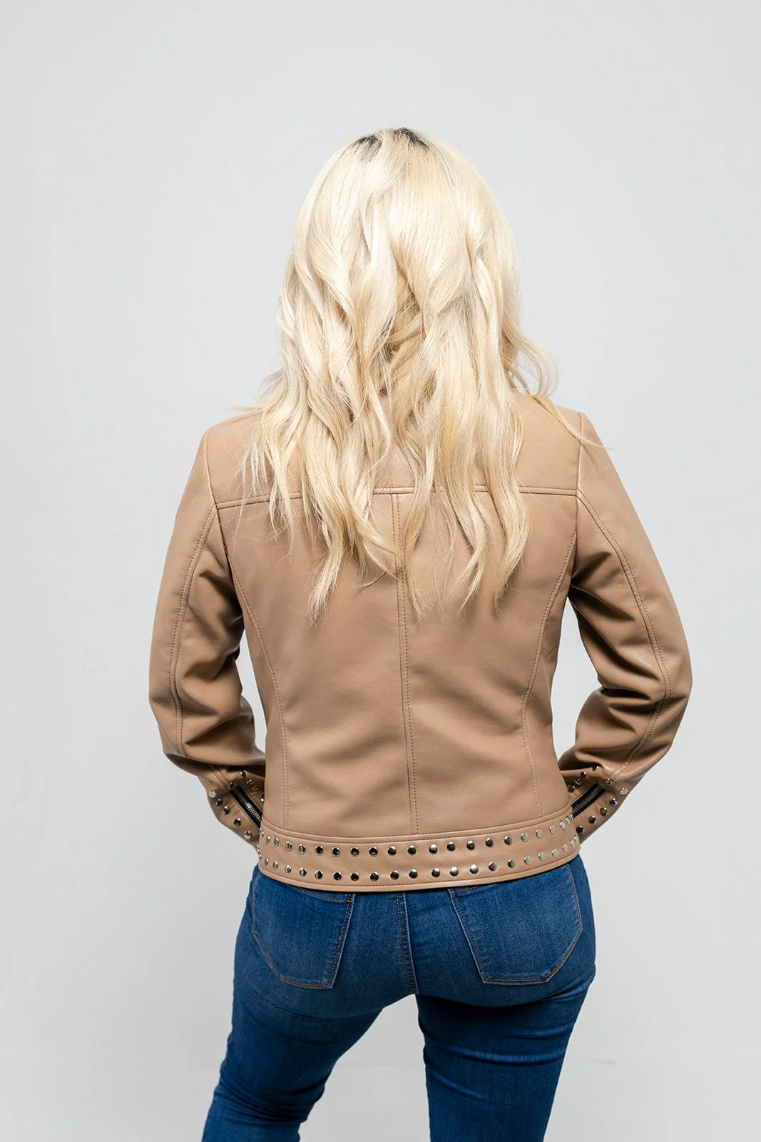10013-sandy-women-s-vegan-faux-leather-jacket-beige-5.webp Sandy Women's Vegan Faux Leather Jacket (Beige)
