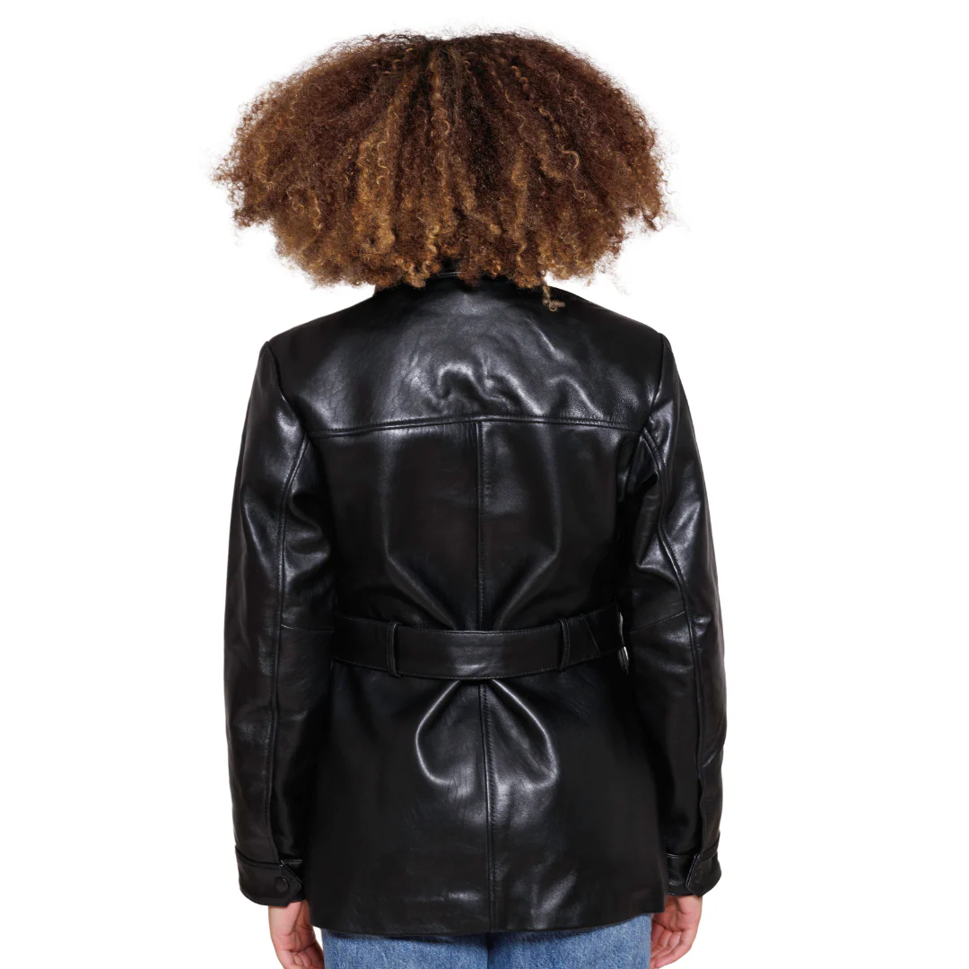 Janely Womens Fashion Leather Jacket