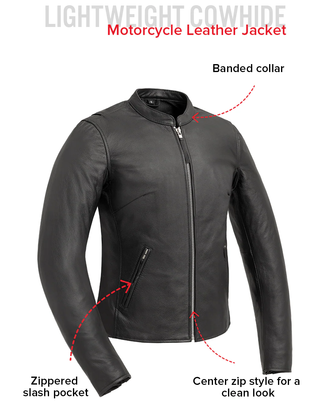 Flashback - Women's Motorcycle Leather Jacket