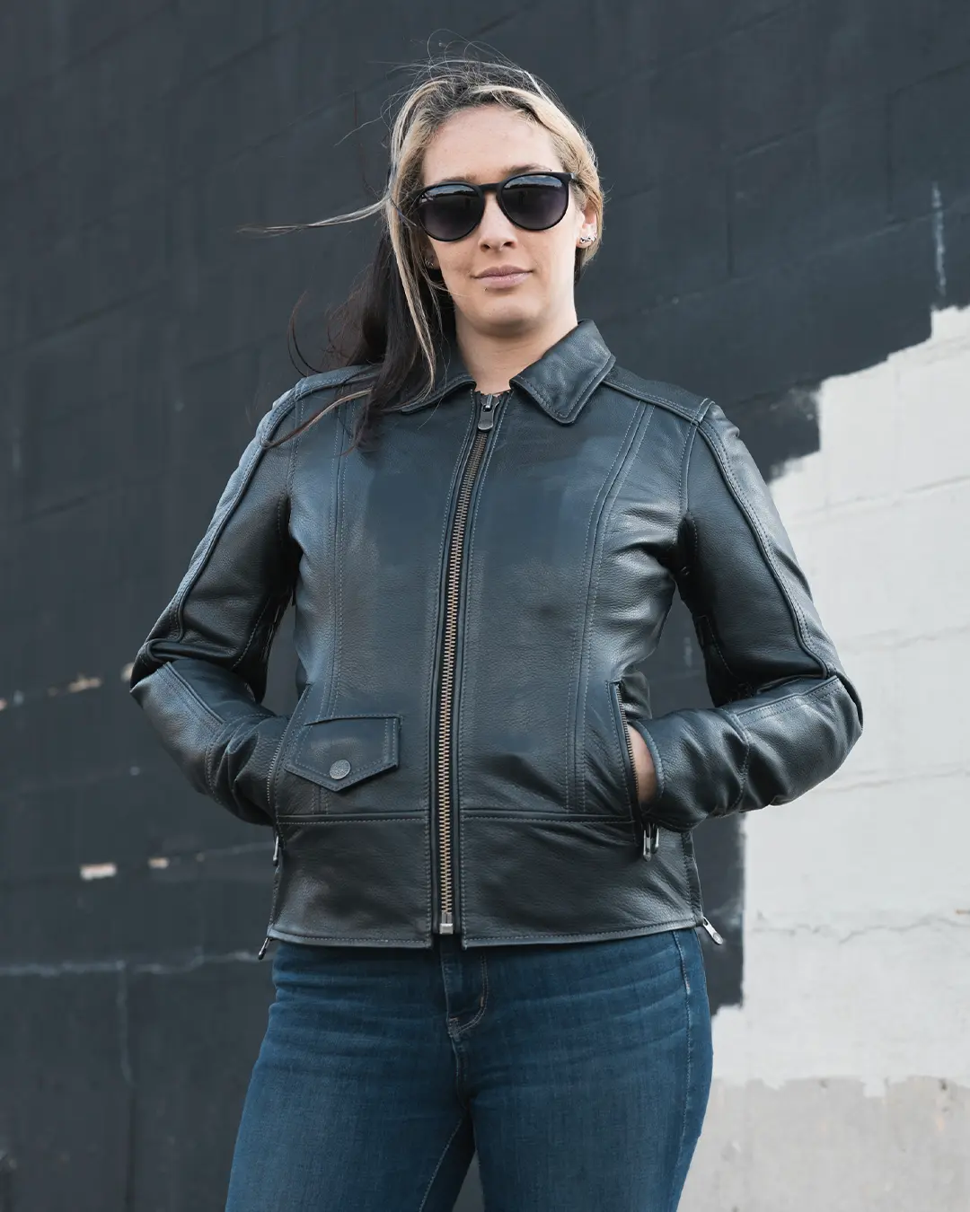 1145-free-spirit-women-s-motorcycle-leather-jacket-9.webp Free Spirit - Women's Motorcycle Leather Jacket