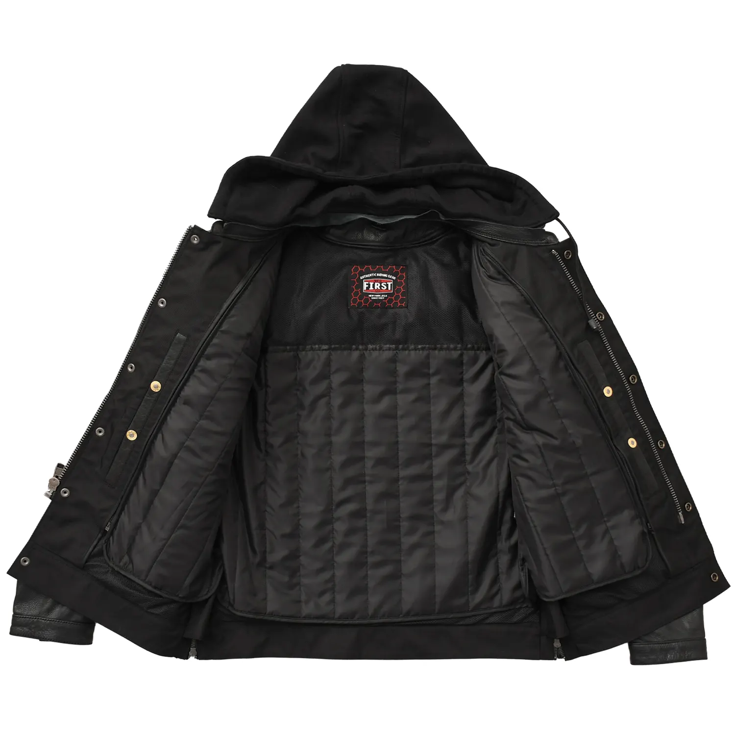 Nightstrike Men’s Motorcycle Leather Jacket