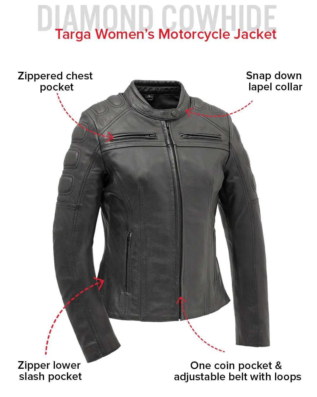 Targa - Women's Motorcycle Leather Jacket