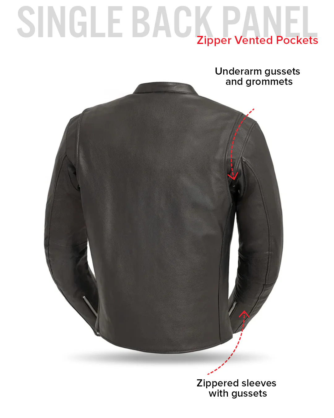 Titan Men's Motorcycle Leather Jacket