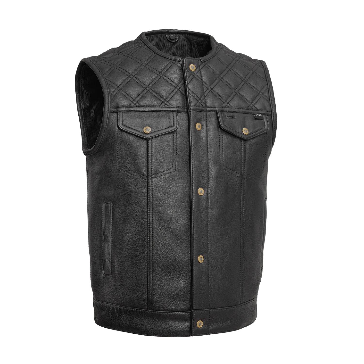 1385-12-gauge-men-s-motorcycle-leather-vest-1.jpg 12 Gauge Men's Motorcycle Leather Vest