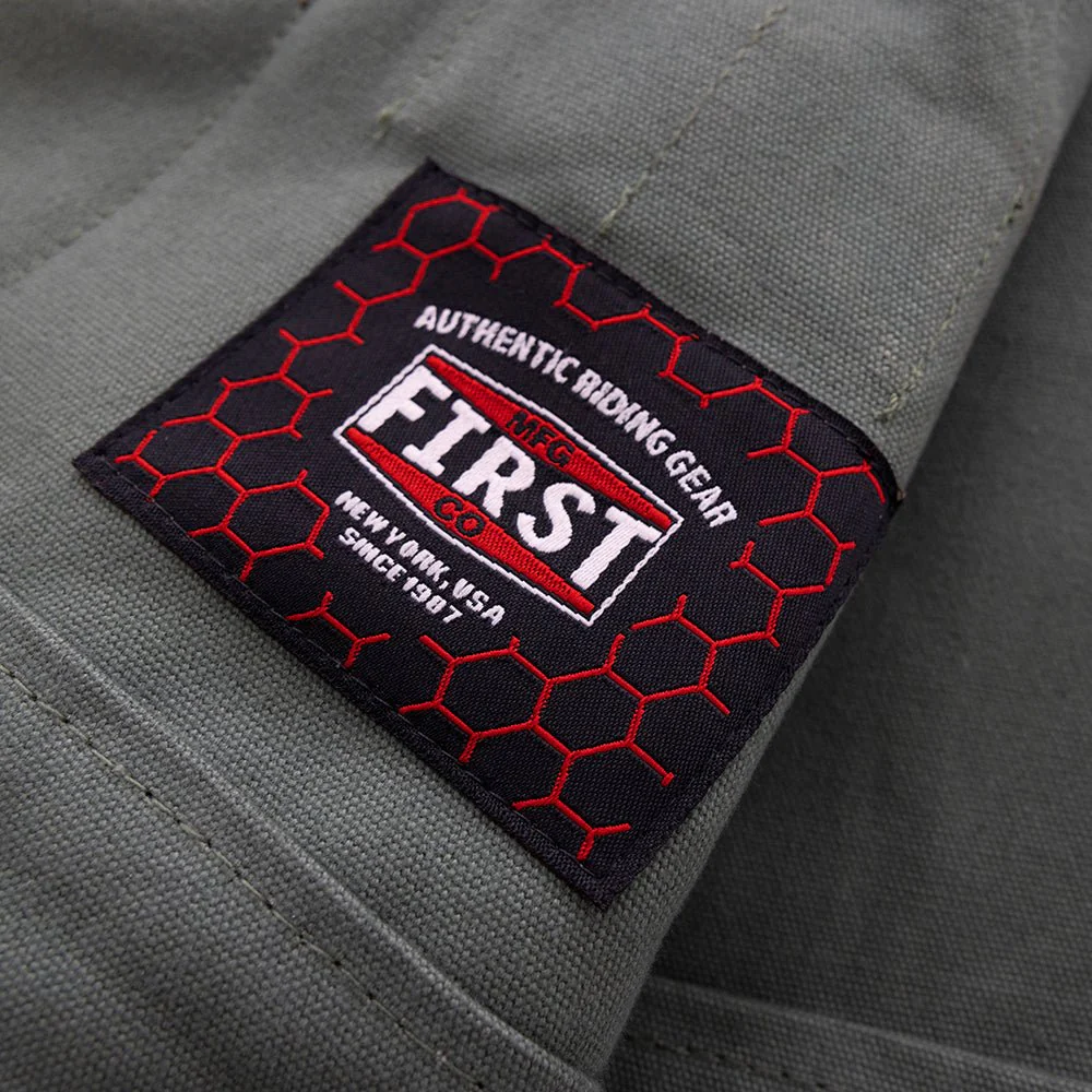 1451-hunt-club-motorcycle-leather-canvas-vest-green-3.webp Hunt Club Motorcycle Leather Canvas Vest Green