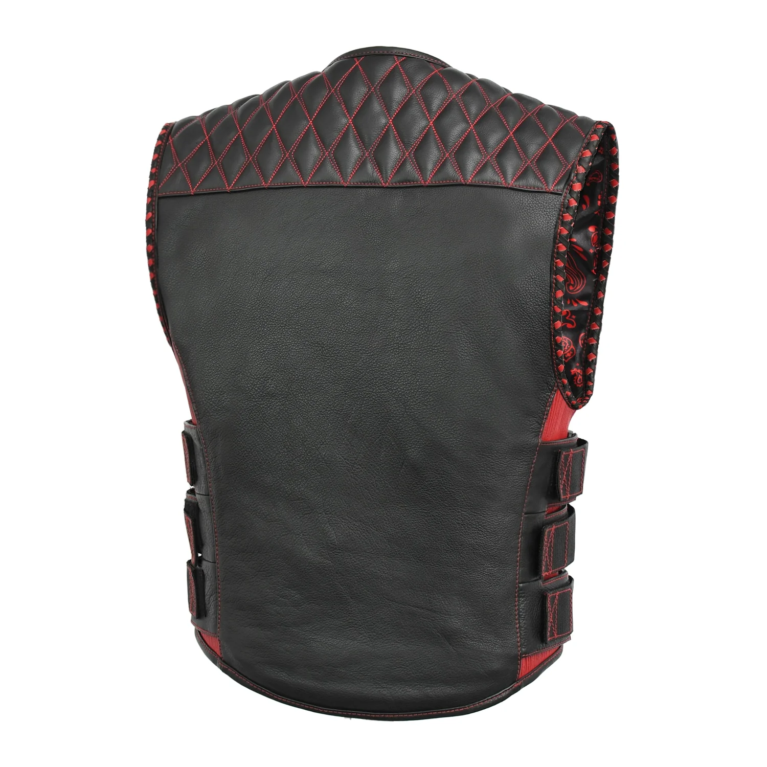 Tactical Emerald Men’s Motorcycle Leather Vest