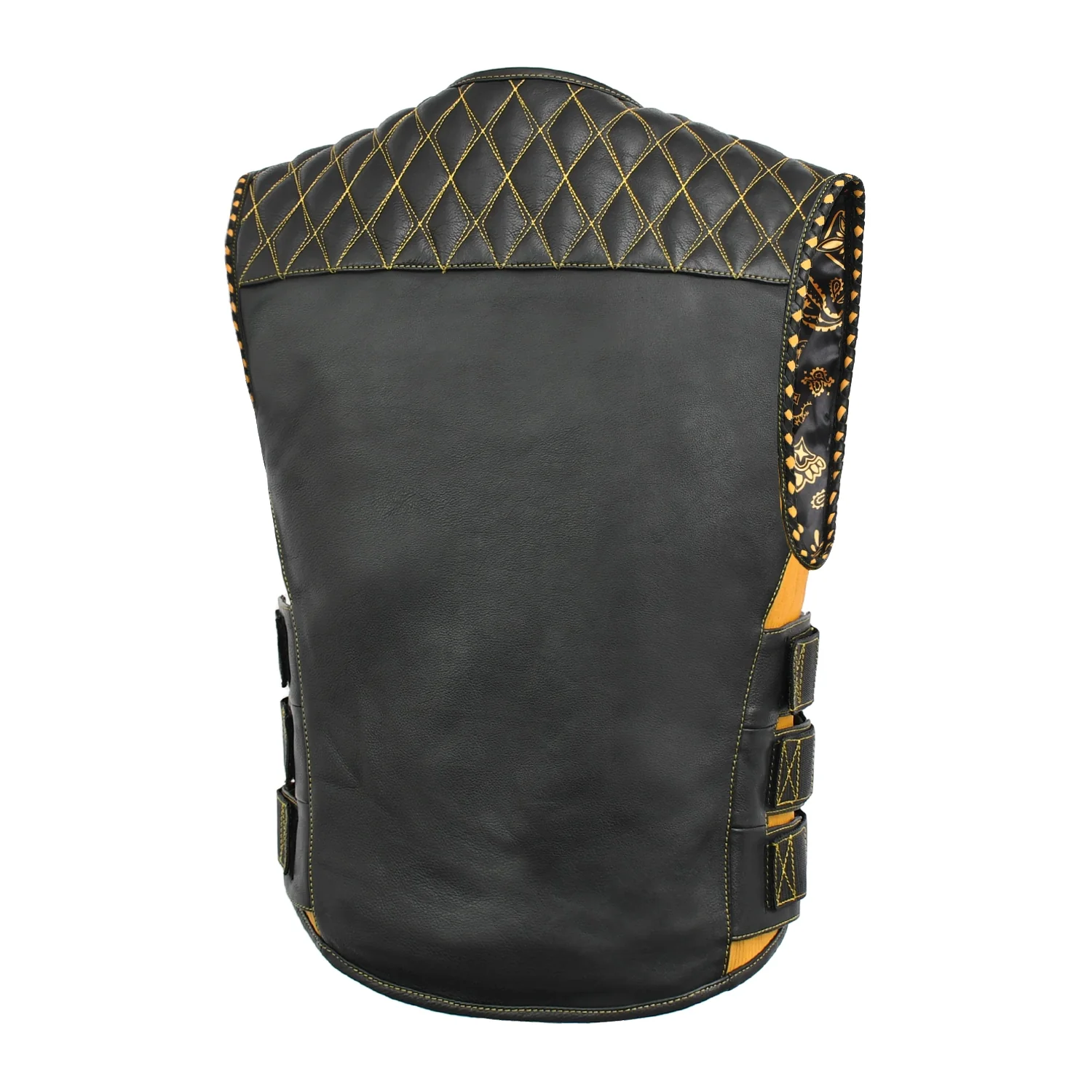 Tactical Emerald Men’s Motorcycle Leather Vest