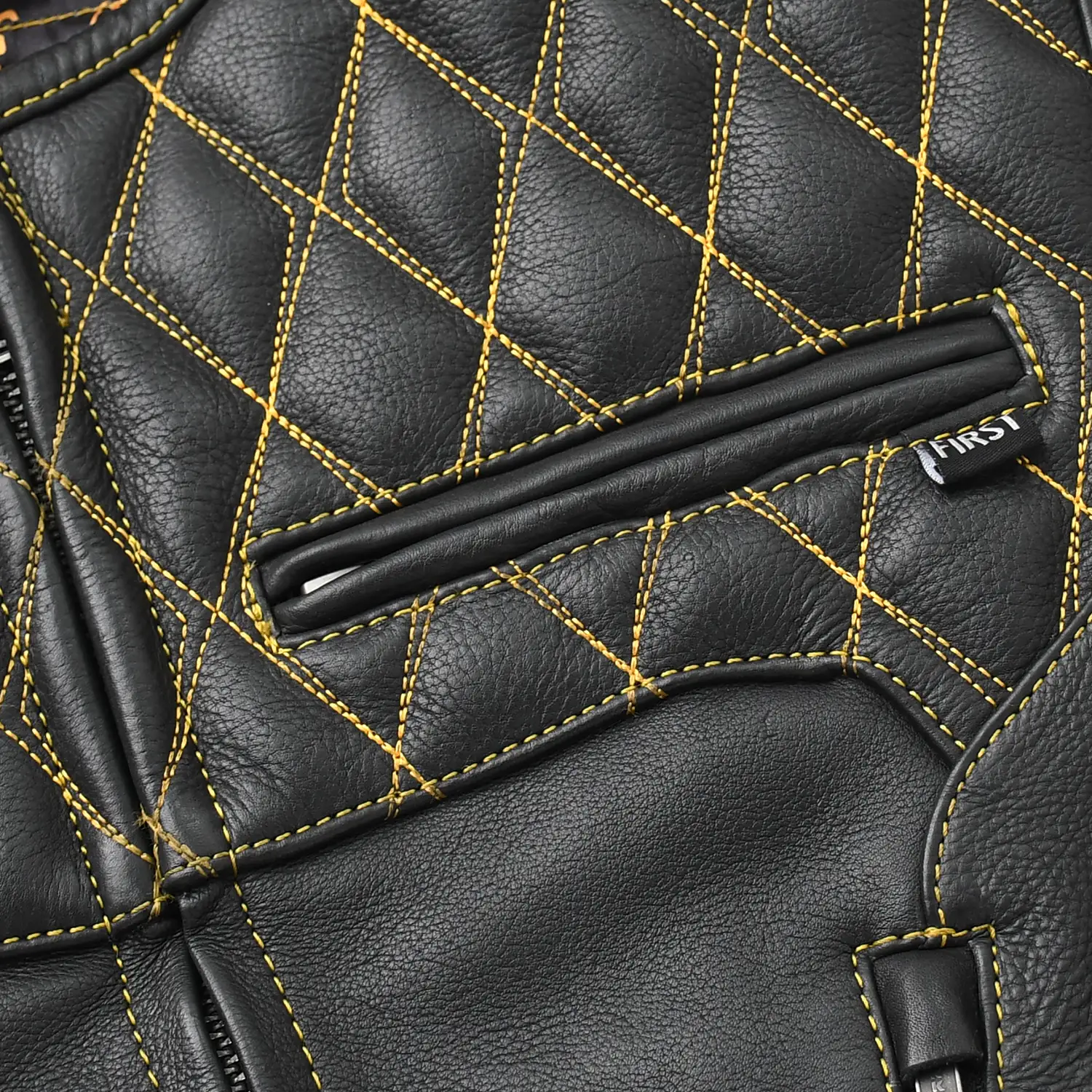 Tactical Emerald Men’s Motorcycle Leather Vest