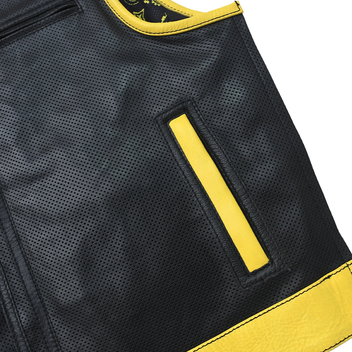 Burnline - Men’s Perforated Leather Motorcycle Vest