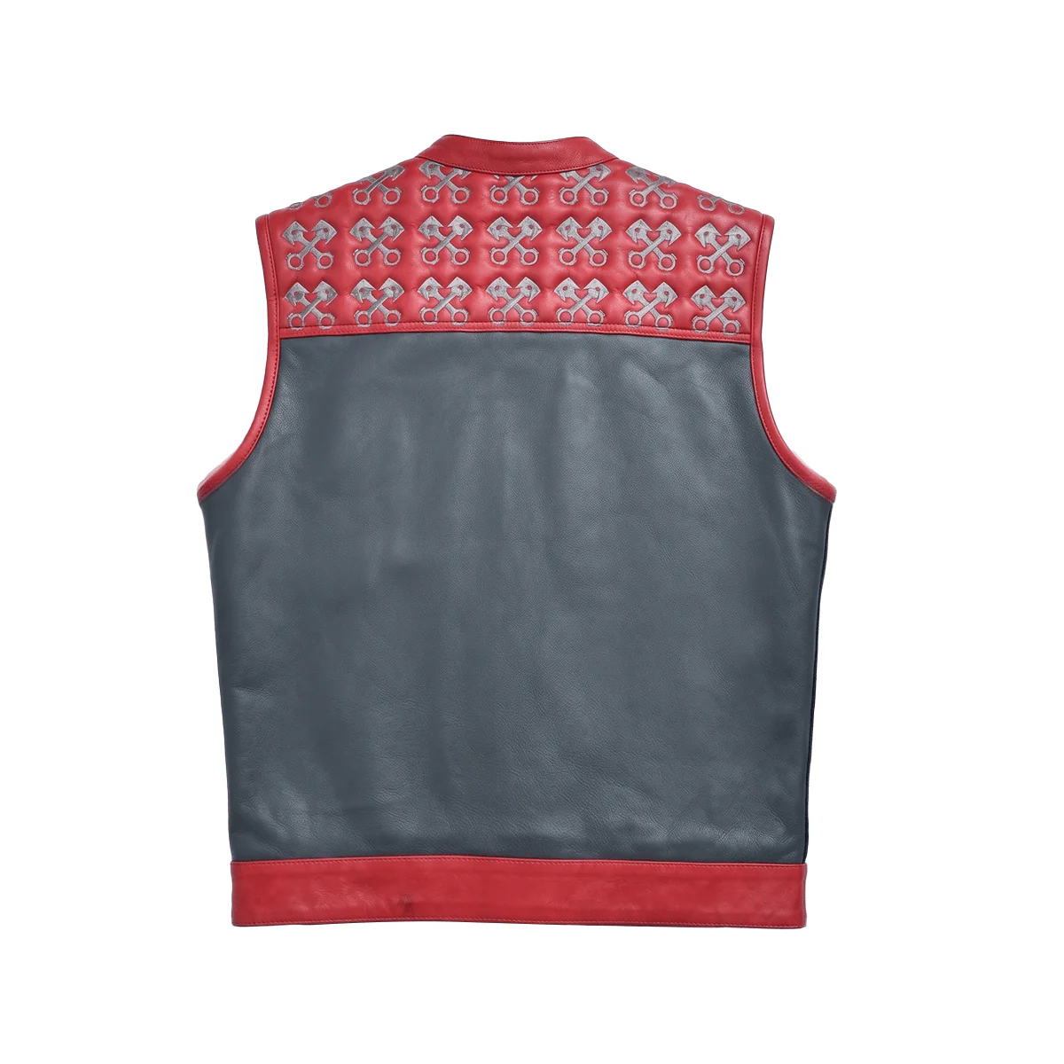 Redtop - Men’s Quilted Leather Motorcycle Vest