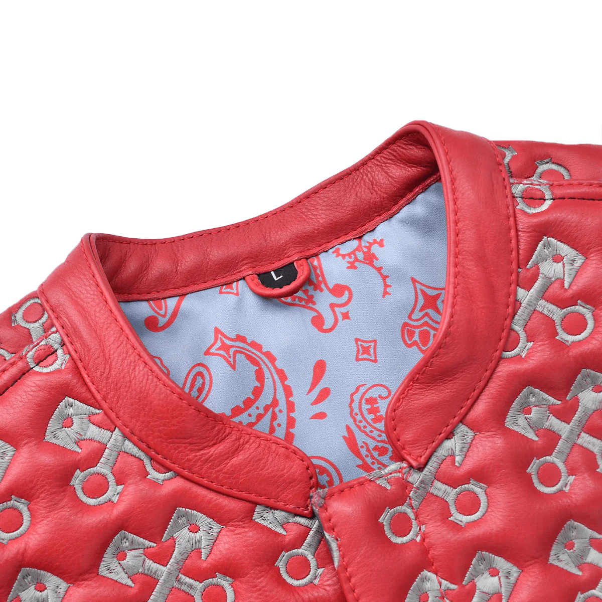 Redtop - Men’s Quilted Leather Motorcycle Vest