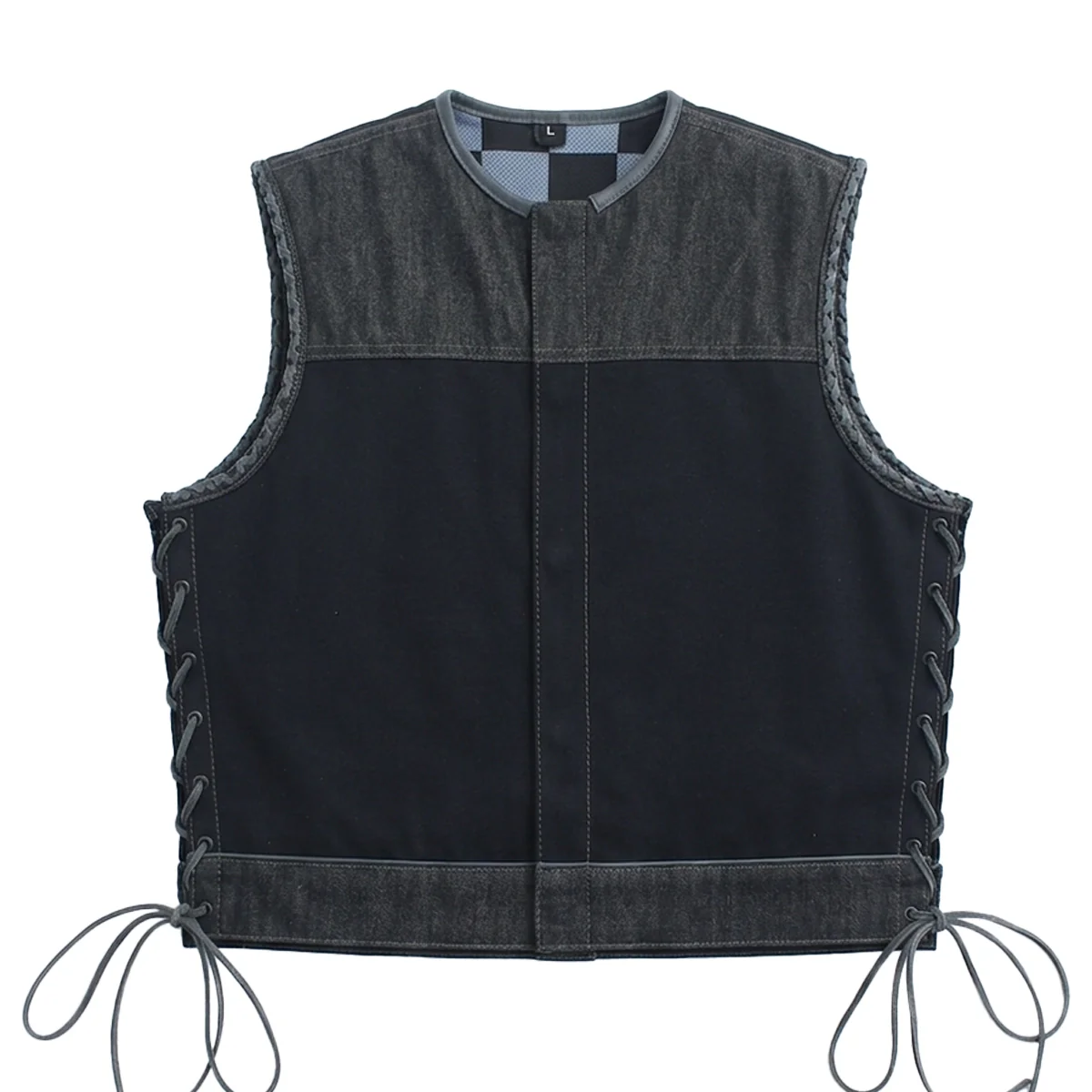 Driftline - Men’s Raw Denim/Canvas Motorcycle Vest