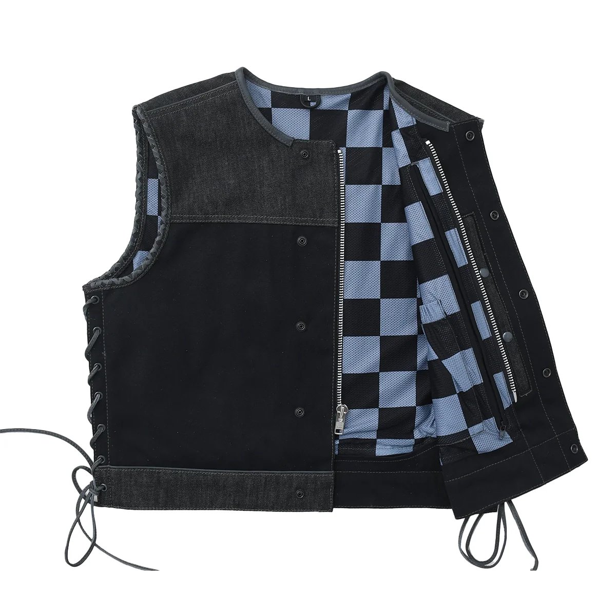 Driftline - Men’s Raw Denim/Canvas Motorcycle Vest