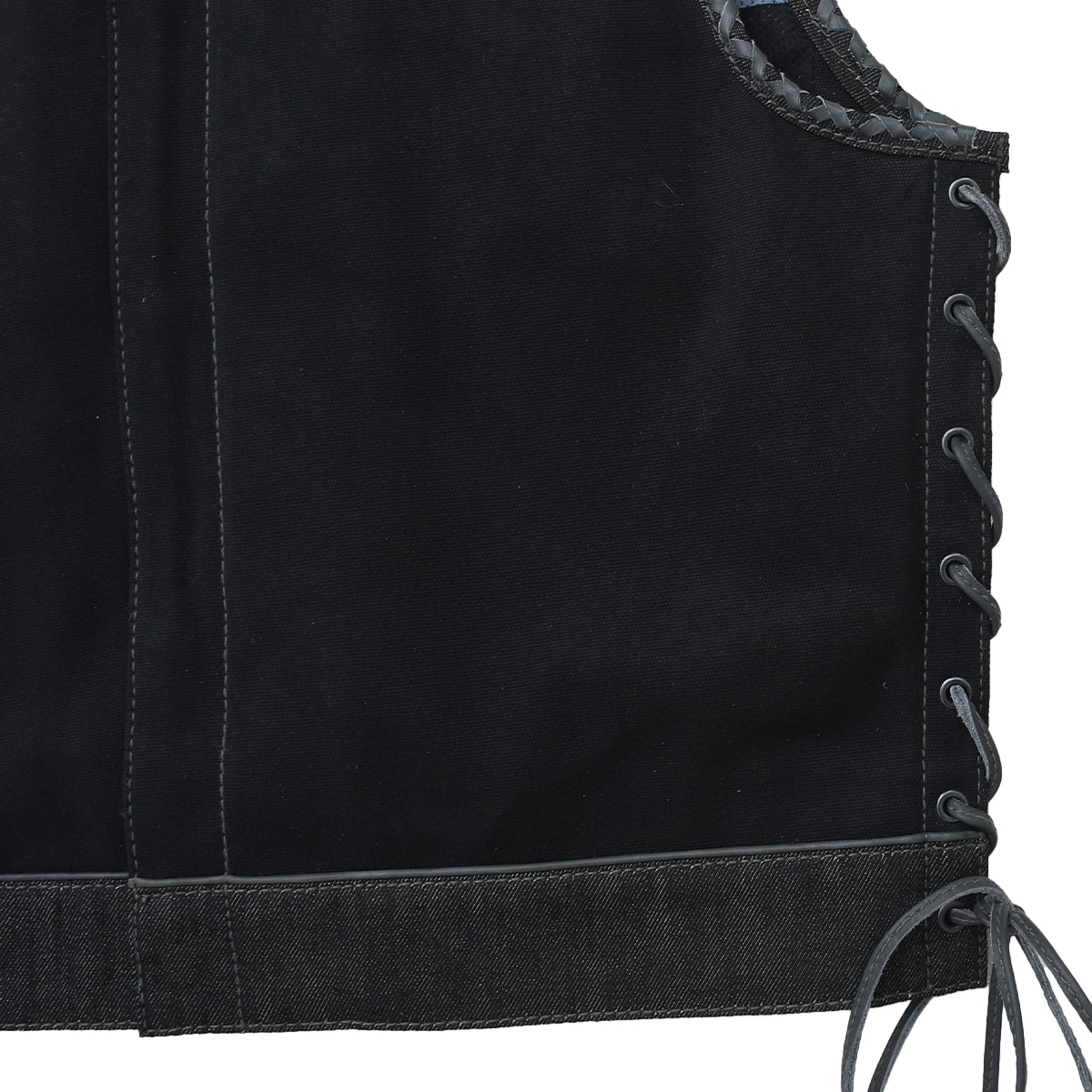 Driftline - Men’s Raw Denim/Canvas Motorcycle Vest