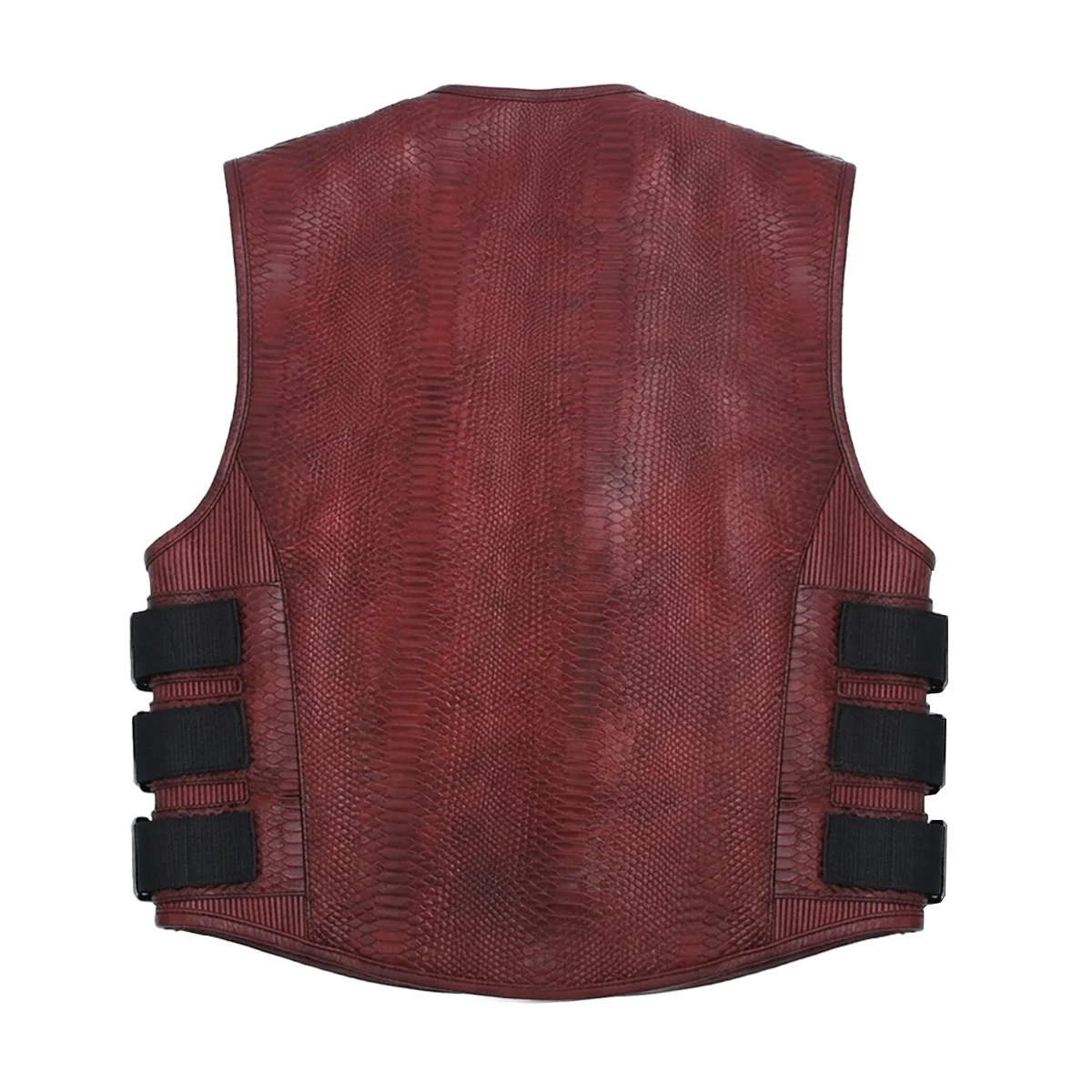 Bloodline - Men’s Red Dragon Leather Motorcycle Vest