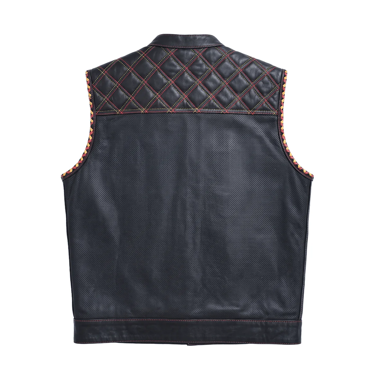 Renegade - Men's Perforated Leather Motorcycle Vest