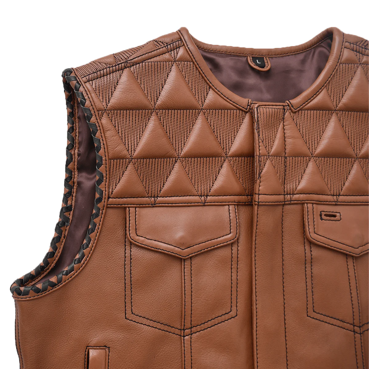 Rustler - Men’s Club-style Motorcycle Leather Vest