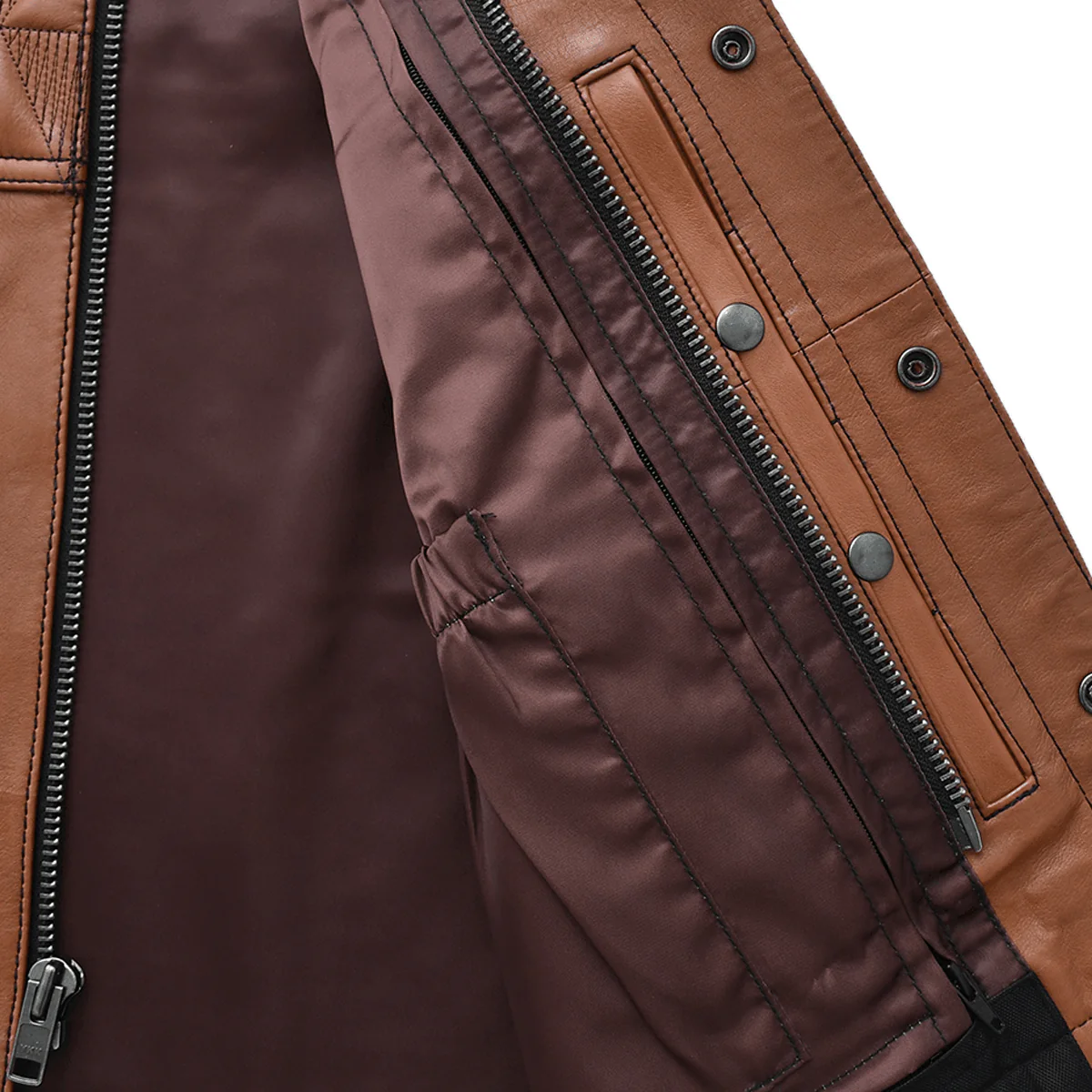 Rustler - Men’s Club-style Motorcycle Leather Vest