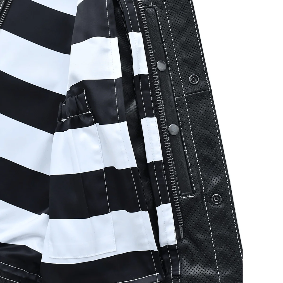 Roadrage - Men's Perforated Leather Motorcycle Vest