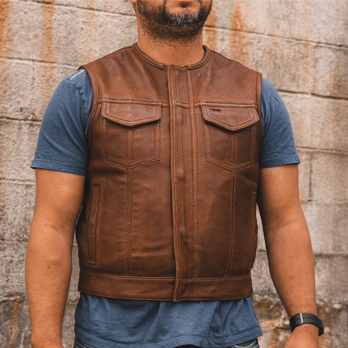 1685-lowside-men-s-perforated-motorcycle-leather-vest-23.webp Lowside Men's Perforated Motorcycle Leather Vest