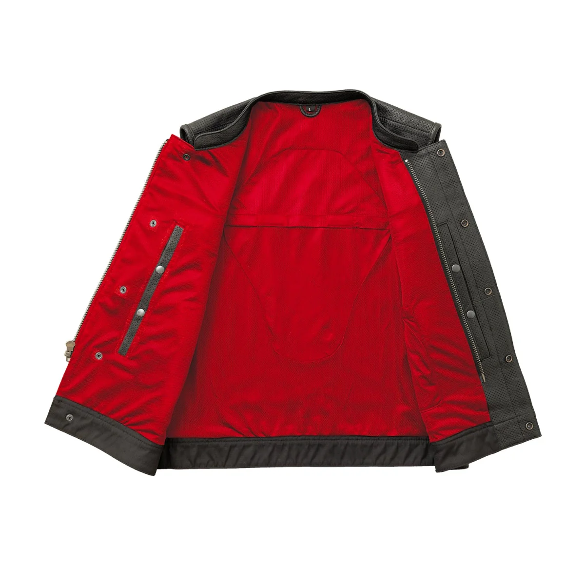 1685-lowside-men-s-perforated-motorcycle-leather-vest-4.webp Lowside Men's Perforated Motorcycle Leather Vest