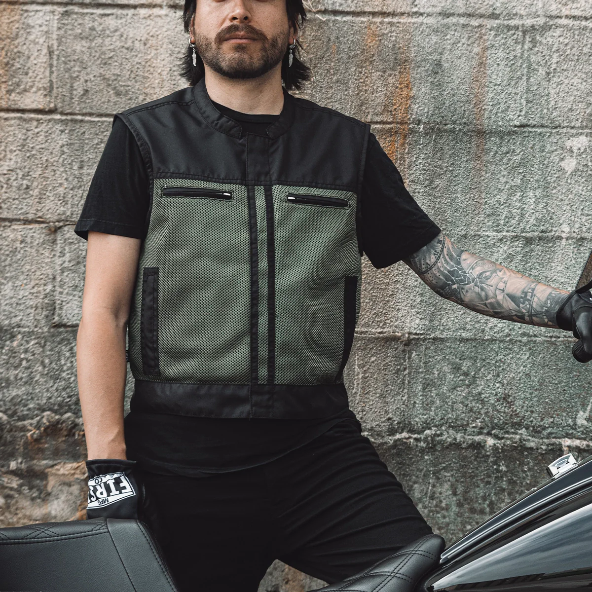 Lowrider Moto Mesh Men's Motorcycle Vest