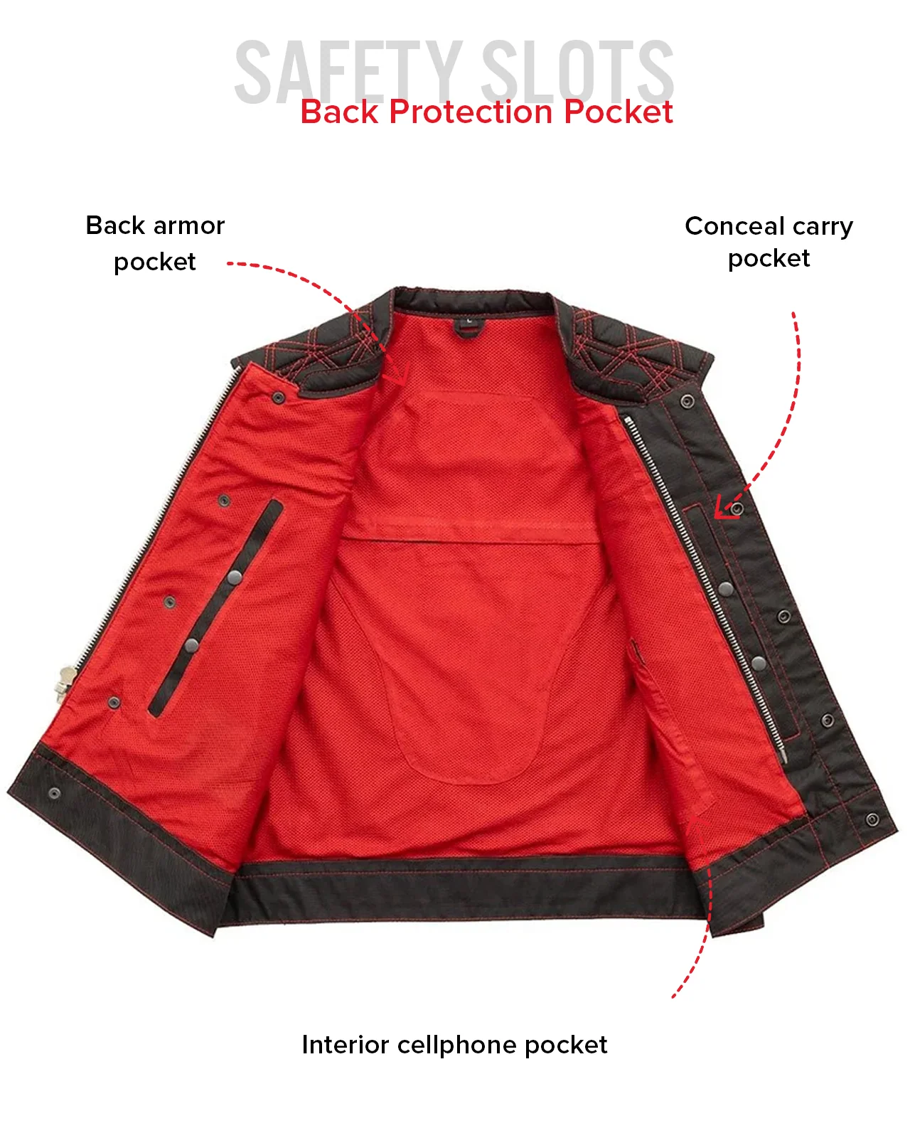 Upside Moto Mesh Men's Motorcycle Vest