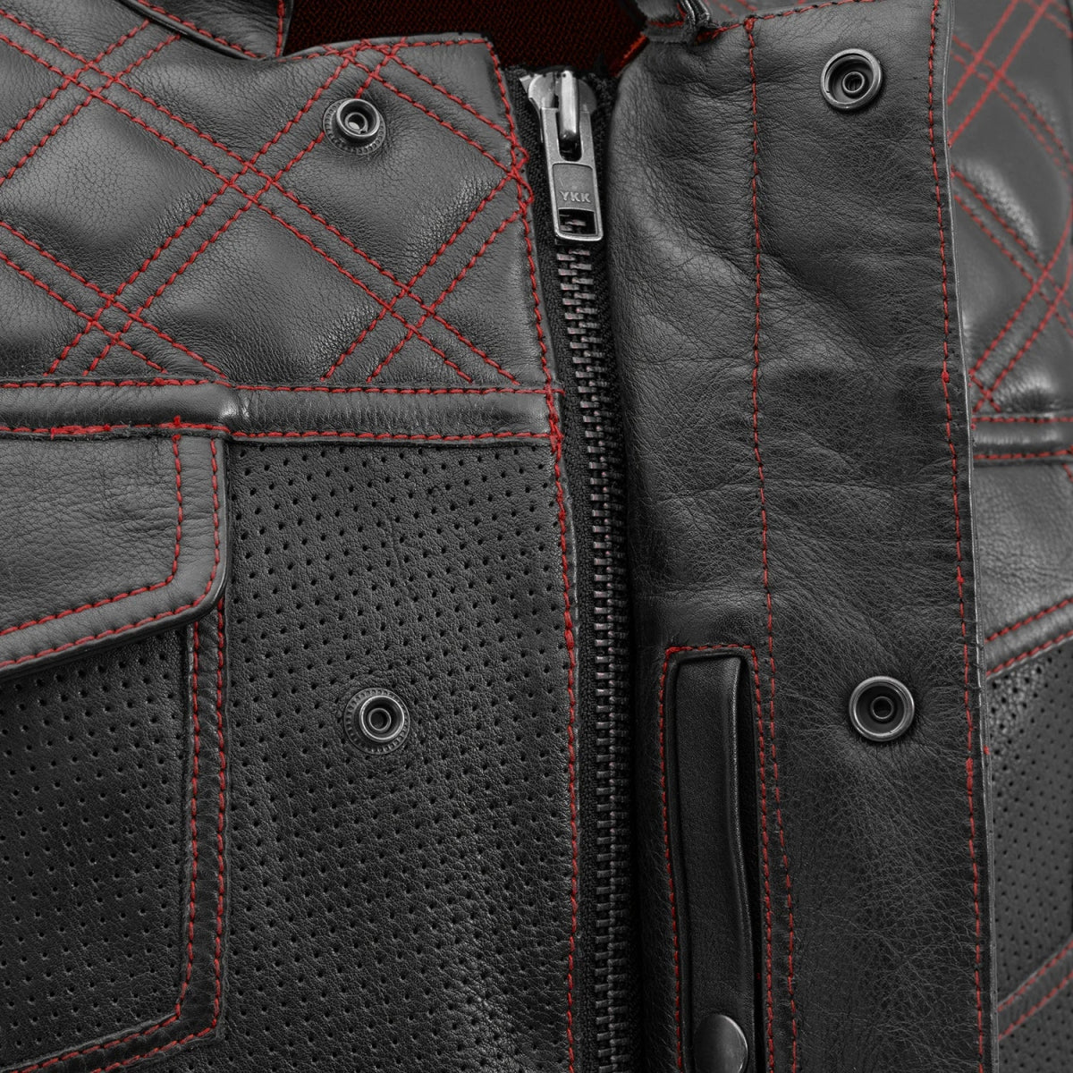 1849-downside-perforated-men-s-motorcycle-leather-vest-10.jpg Downside Perforated Men's Motorcycle Leather Vest