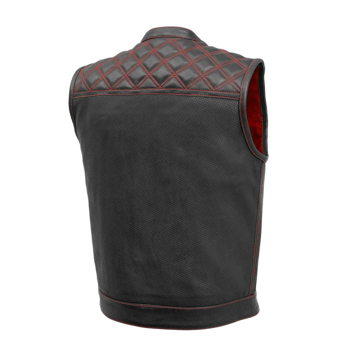 1849-downside-perforated-men-s-motorcycle-leather-vest-9.webp Downside Perforated Men's Motorcycle Leather Vest
