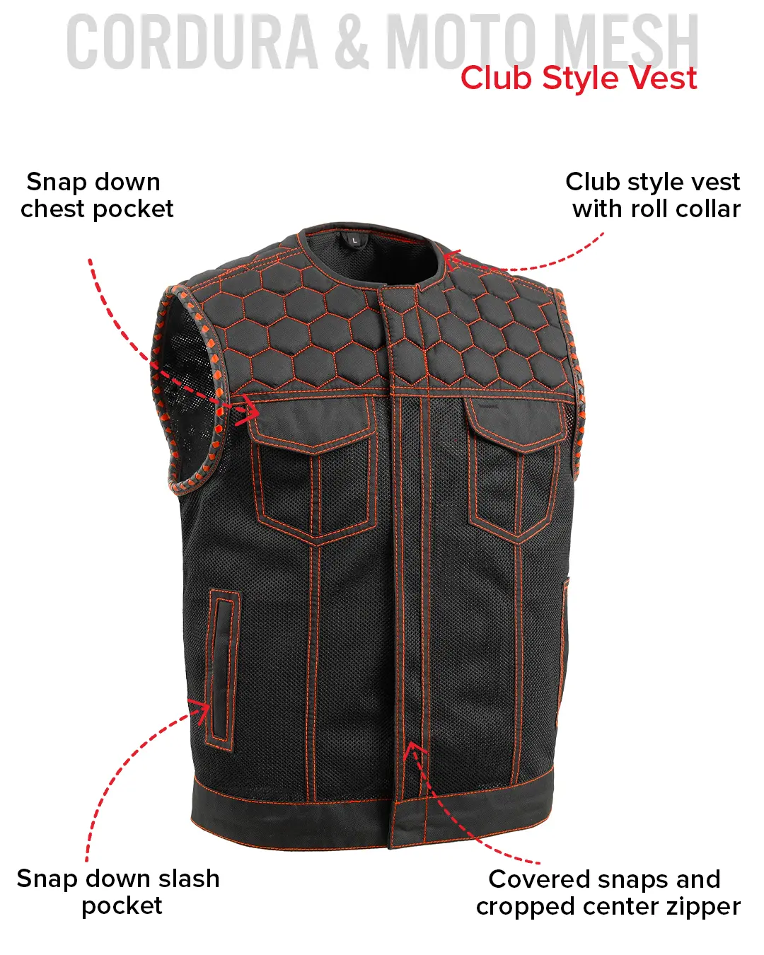 1910-hornet-moto-mesh-men-s-club-style-vest-36.webp Hornet Moto Mesh Men's Club Style Vest