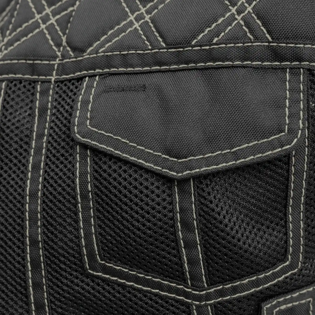 Bonnie Moto Mesh Women's Motorcycle Vest - Diamond Quilt