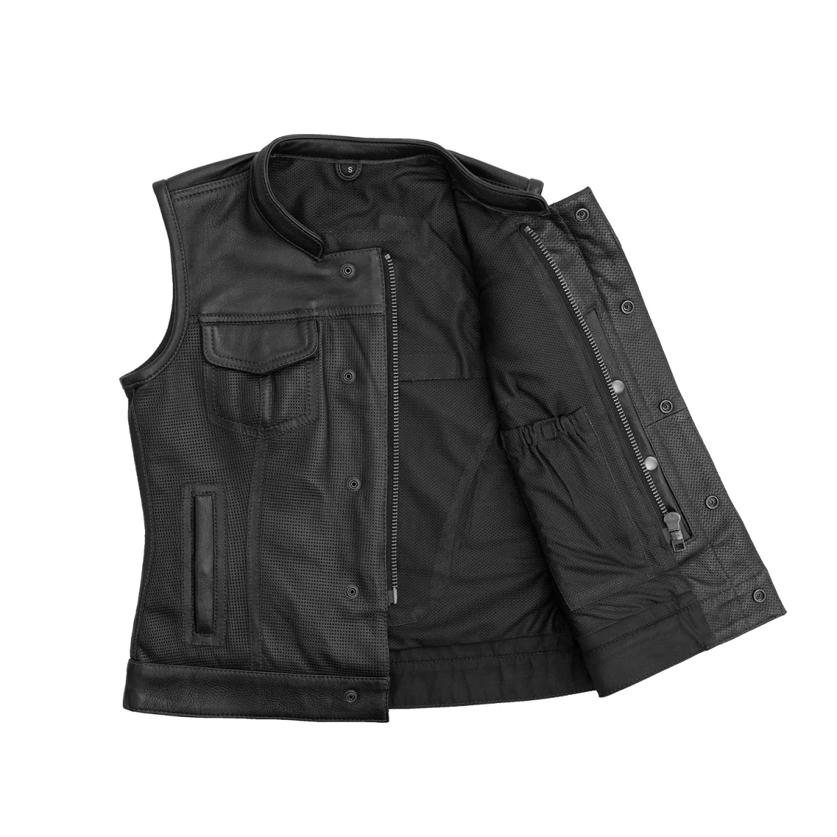 2063-jessica-perforated-women-s-motorcycle-leather-vest-3.webp Jessica Perforated Women's Motorcycle Leather Vest