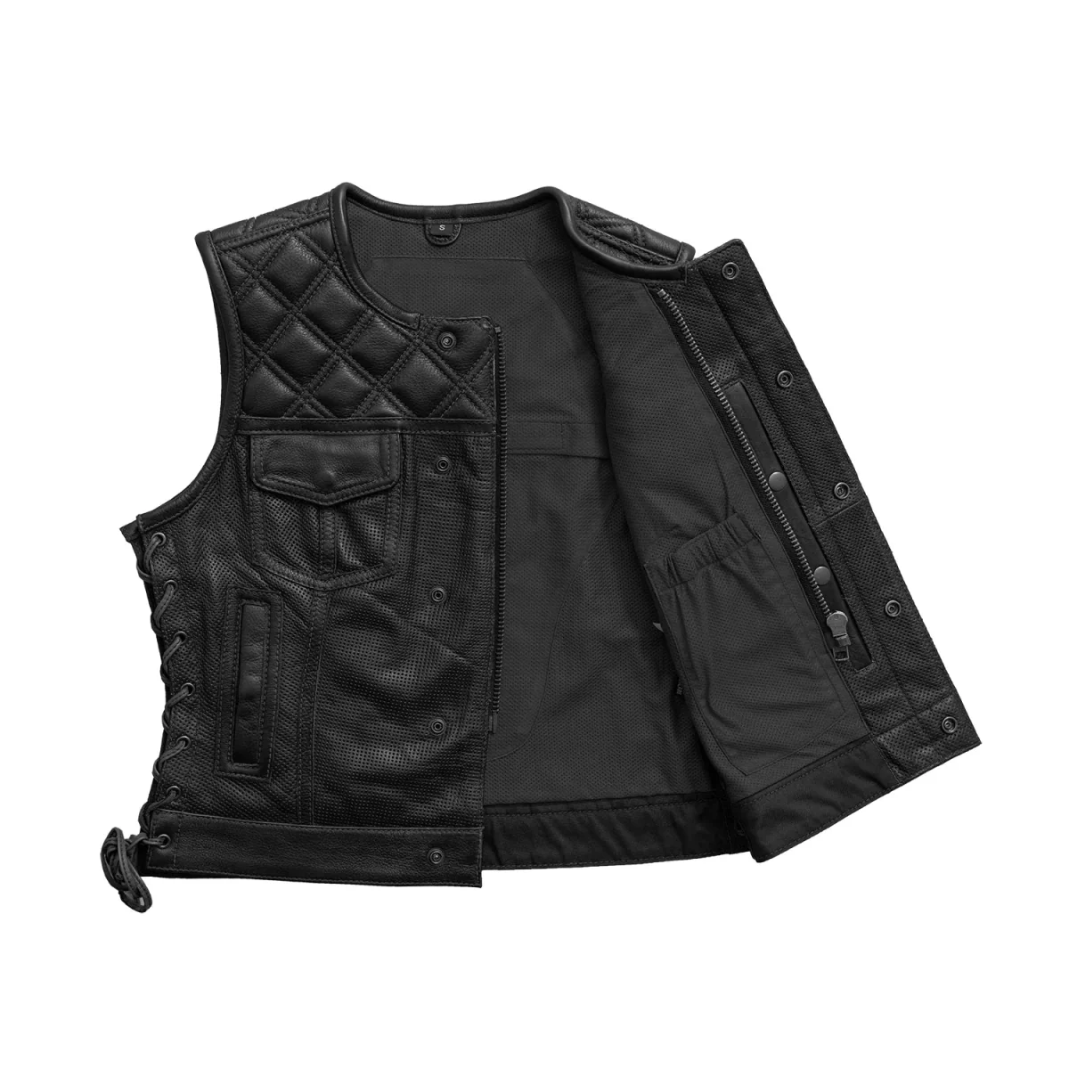 2094-bonnie-perforated-women-s-motorcycle-leather-vest-3.webp Bonnie Perforated Women's Motorcycle Leather Vest