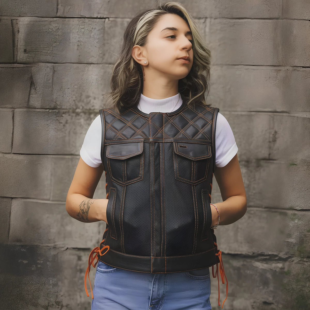 2094-bonnie-perforated-women-s-motorcycle-leather-vest-6.jpg Bonnie Perforated Women's Motorcycle Leather Vest