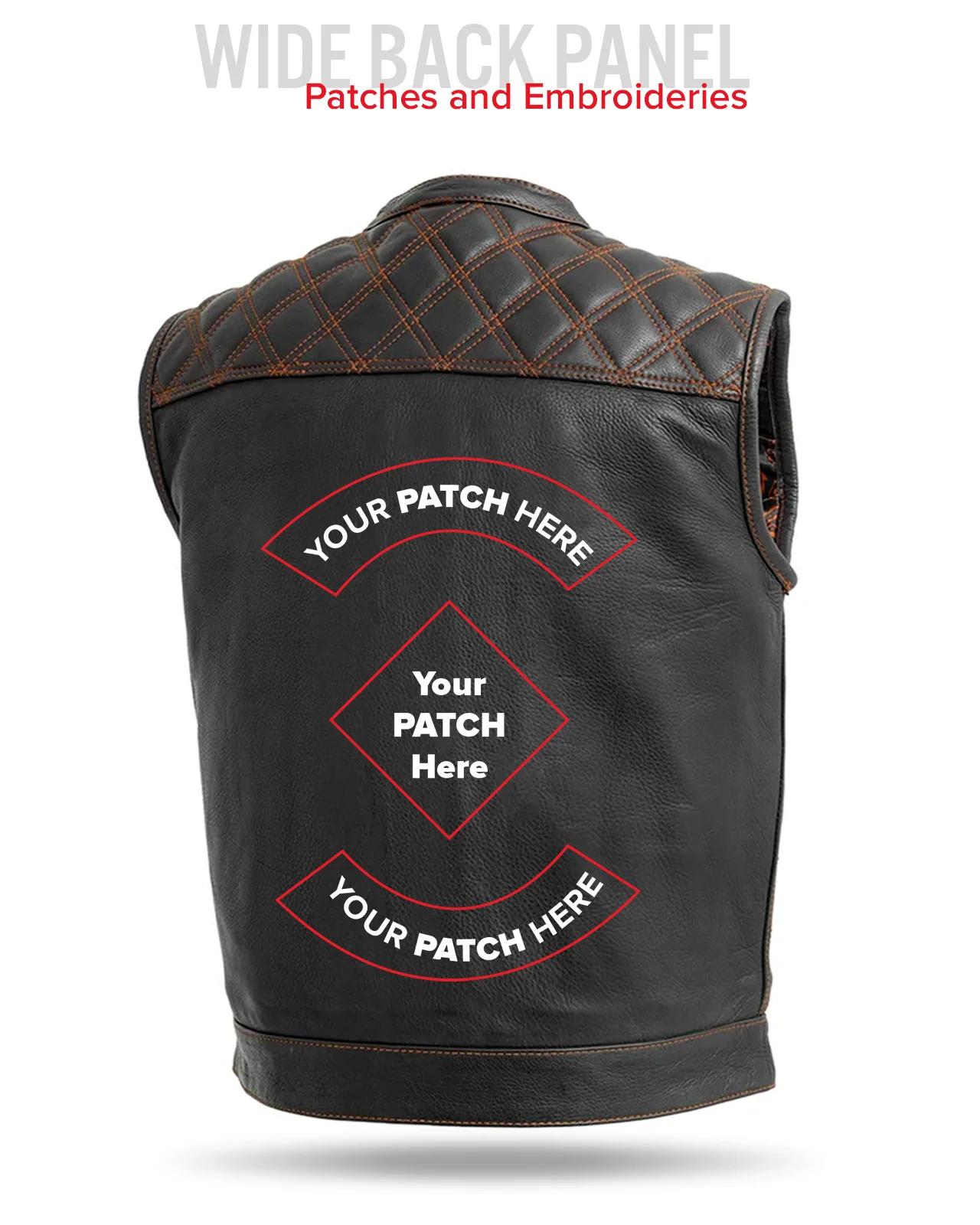 Upside Men's Club Style Leather Vest