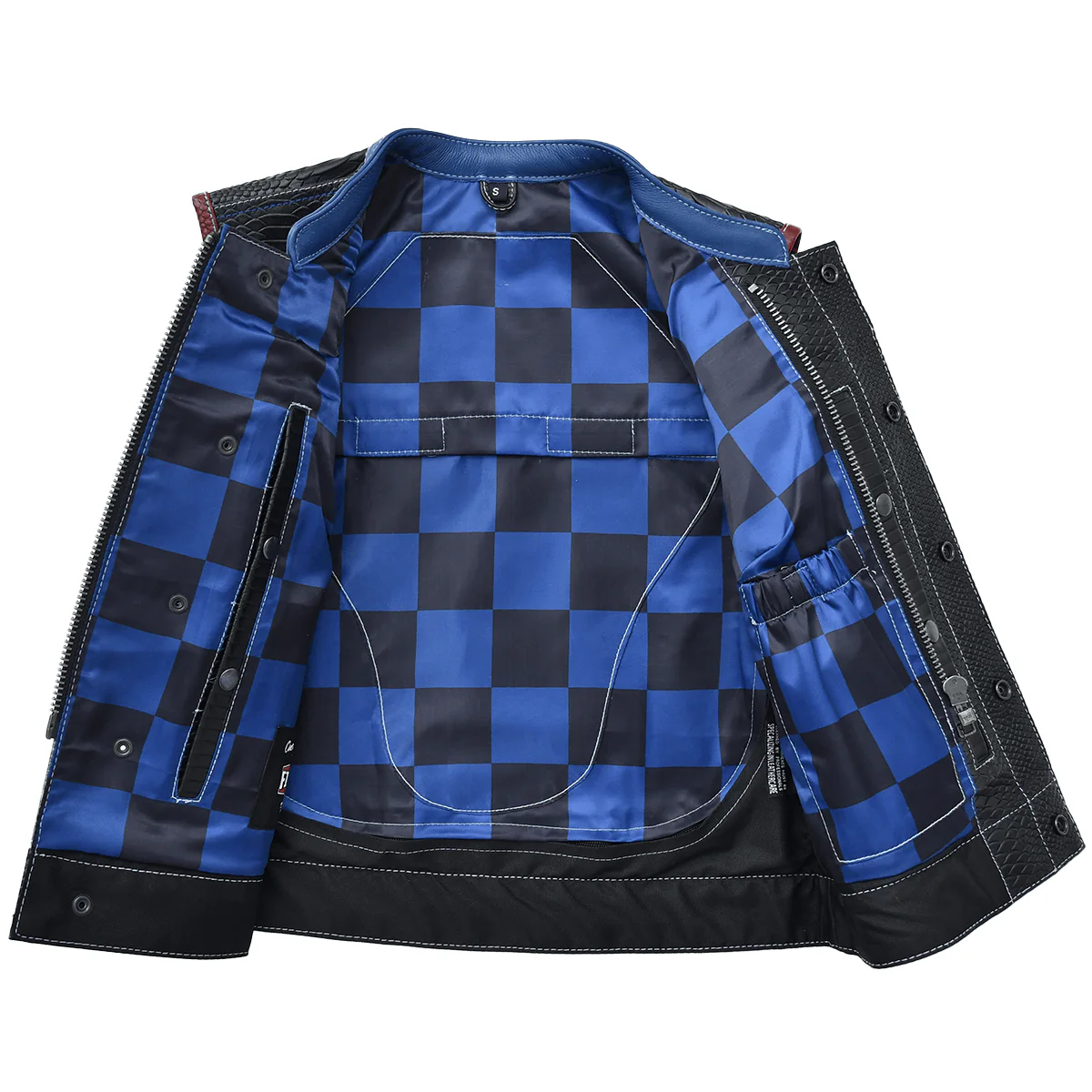 Rustline - Black Dragon Women’s Leather Motorcycle Vest