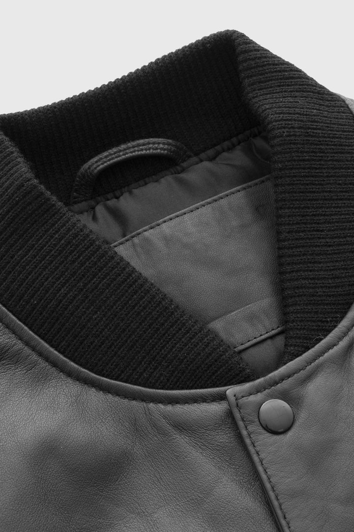 Keith Fashion Leather Varsity Jacket