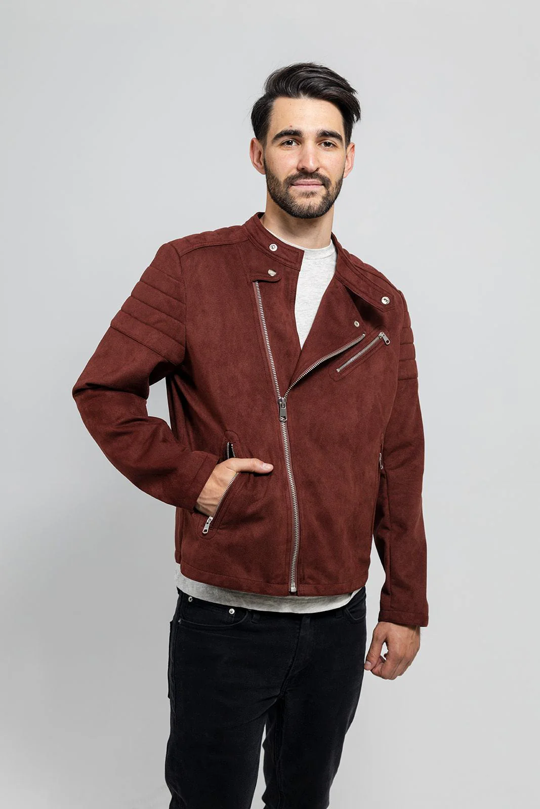 Payton Men's Vegan Faux Suede Jacket