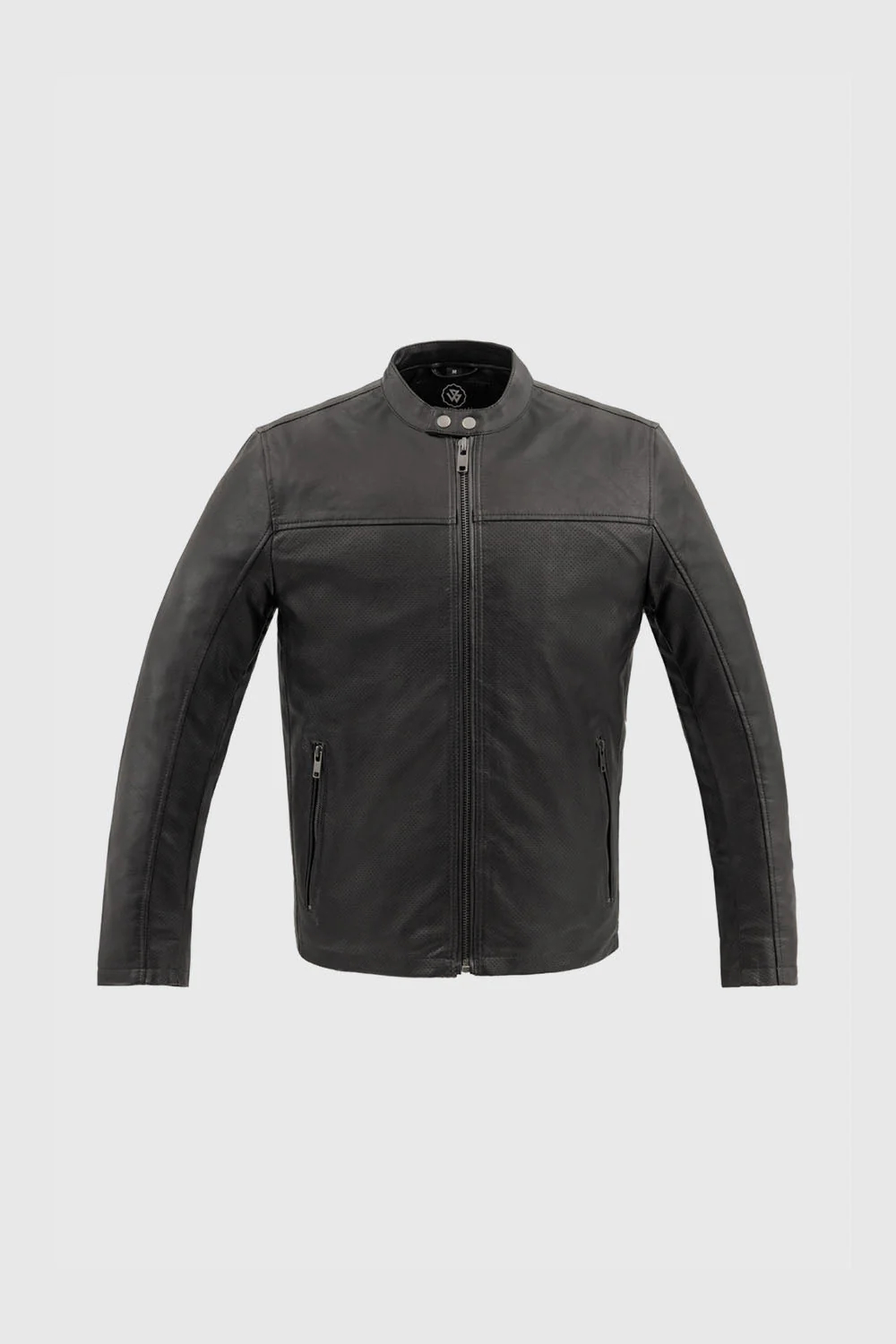Oliver Men's Vegan Faux/Perforated Leather Jacket
