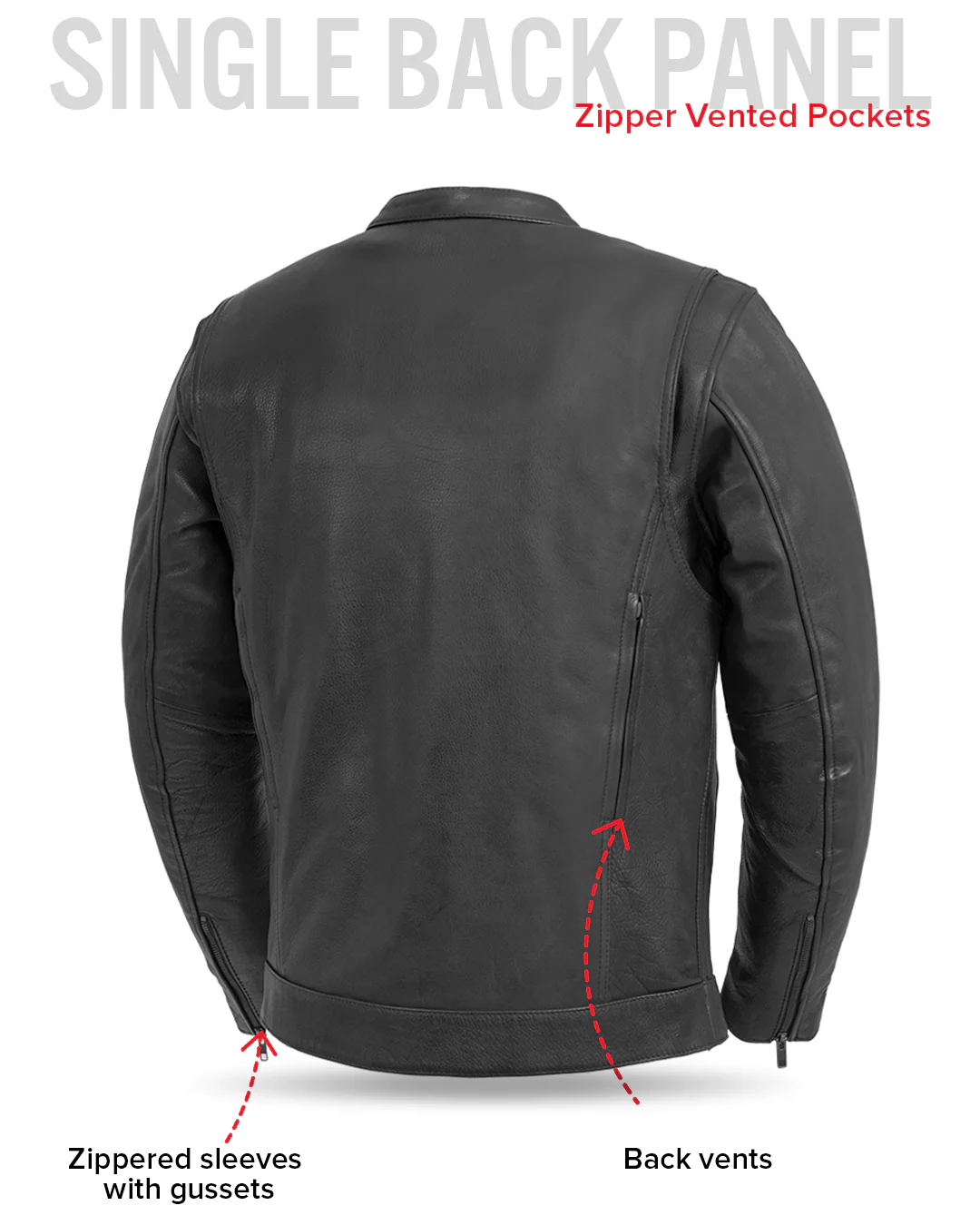 Raider Men's Motorcycle Leather Jacket