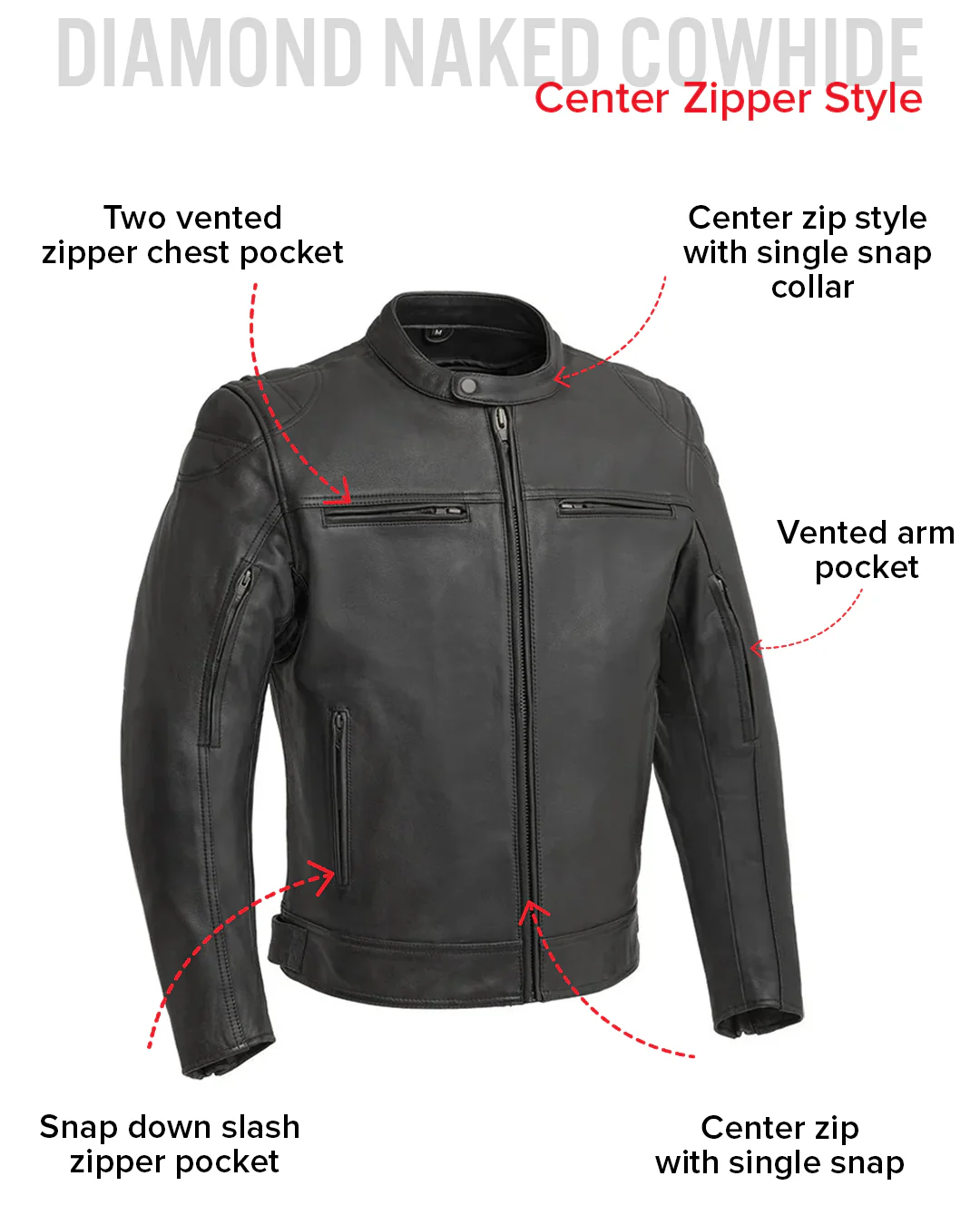 Top Performer Men's Motorcycle Leather Jacket