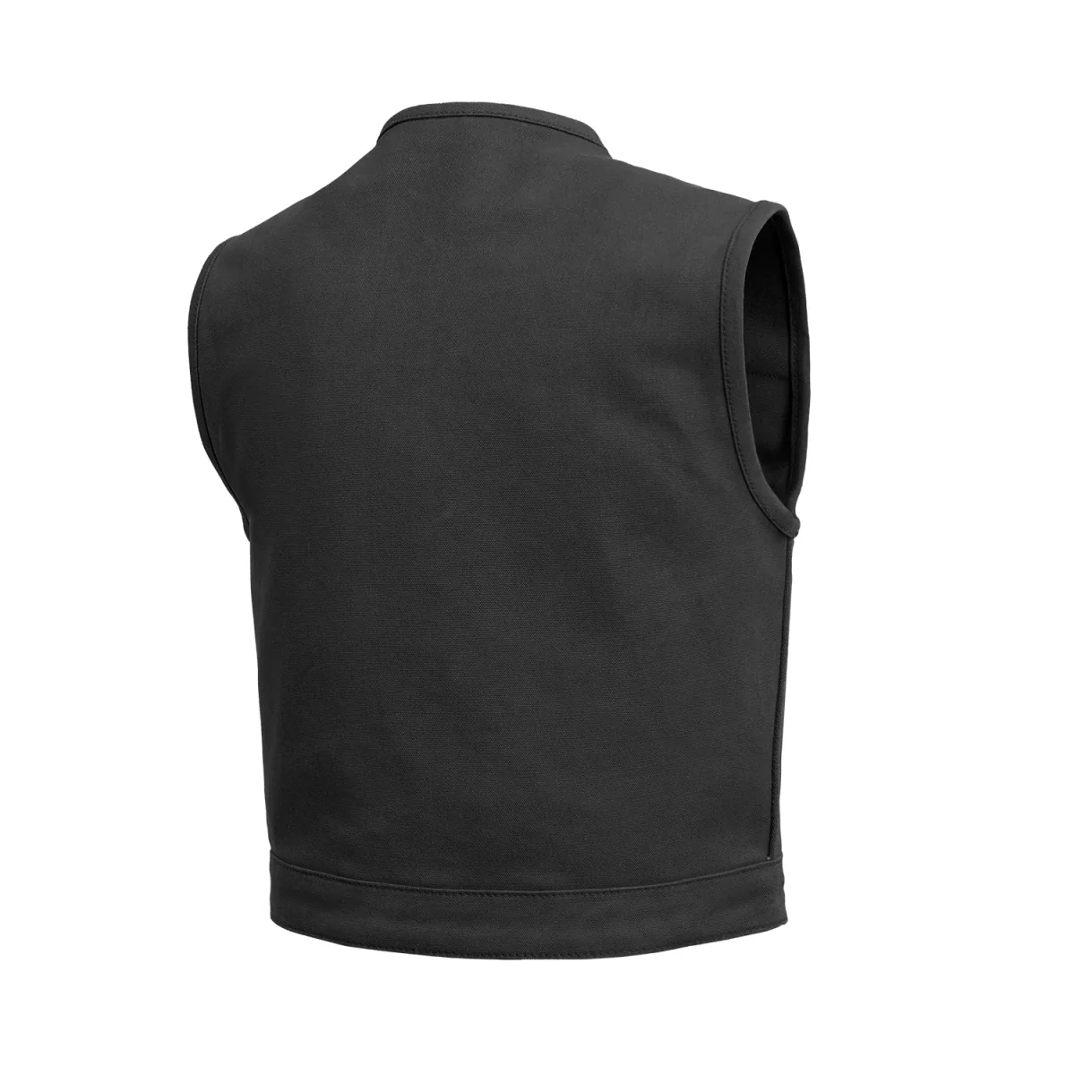 2597-lowside-black-men-s-motorcycle-canvas-vest-2.webp Lowside Black Men's Motorcycle Canvas Vest