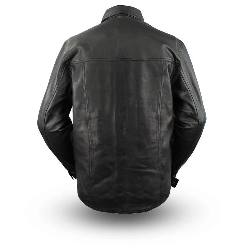 2653-milestone-men-s-leather-motorcycle-shirt-2.webp Milestone - Men's Leather Motorcycle Shirt