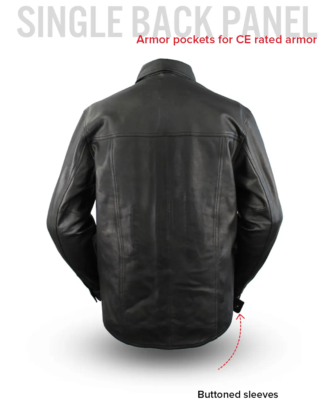 2653-milestone-men-s-leather-motorcycle-shirt-6.webp Milestone - Men's Leather Motorcycle Shirt