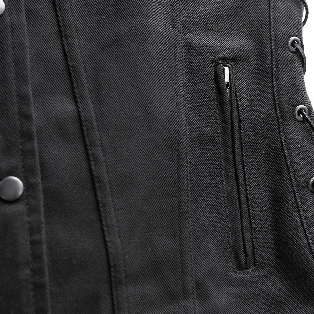 Tiff Women's Motorcycle Twill Vest