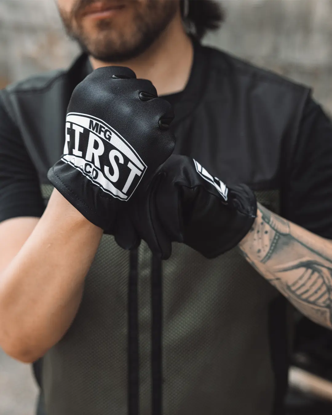 Clutch Men's Motorcycle Leather Gloves