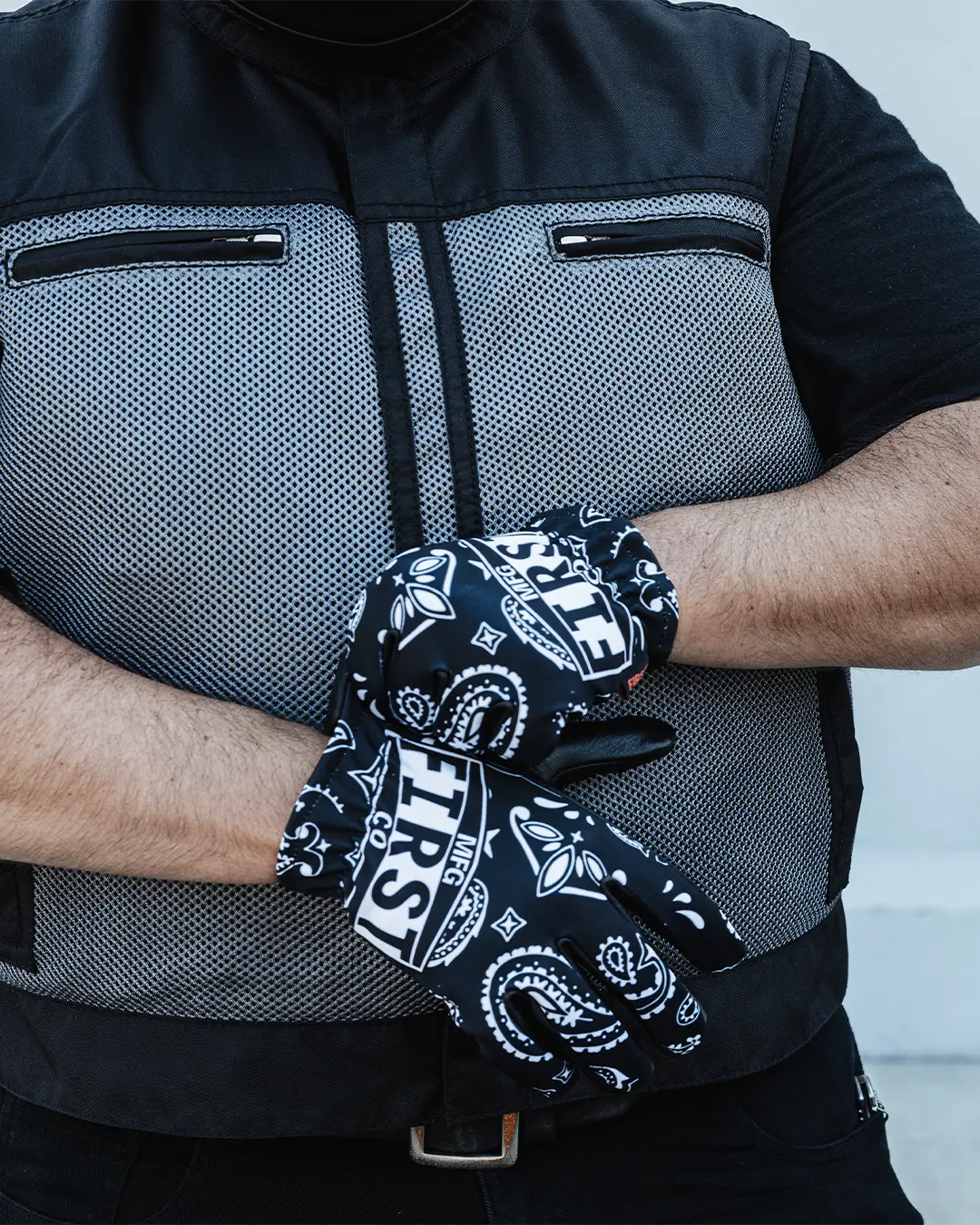 Clutch Men's Motorcycle Leather Gloves