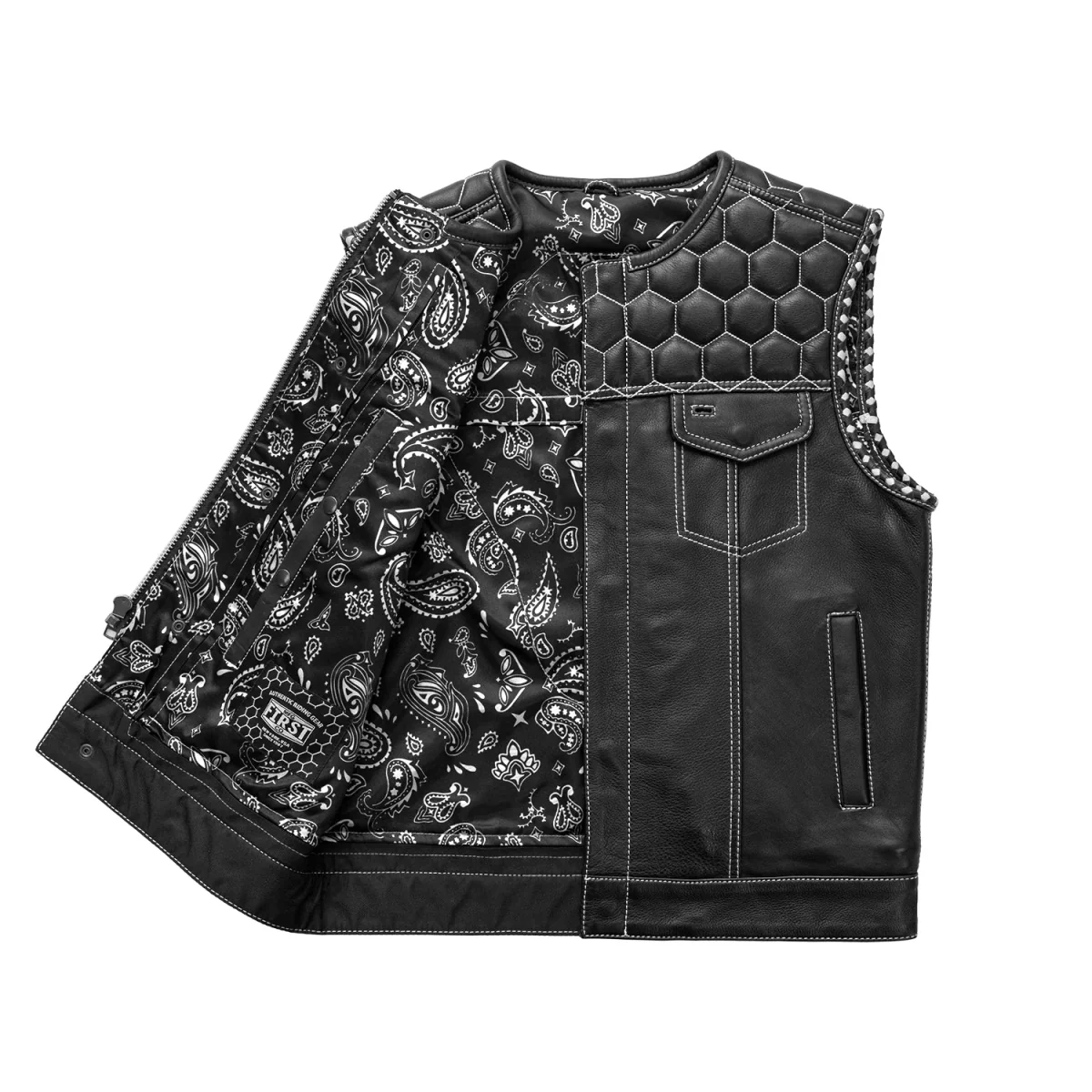 279-hornet-men-s-club-style-leather-vest-3.webp Hornet Men's Club Style Leather Vest
