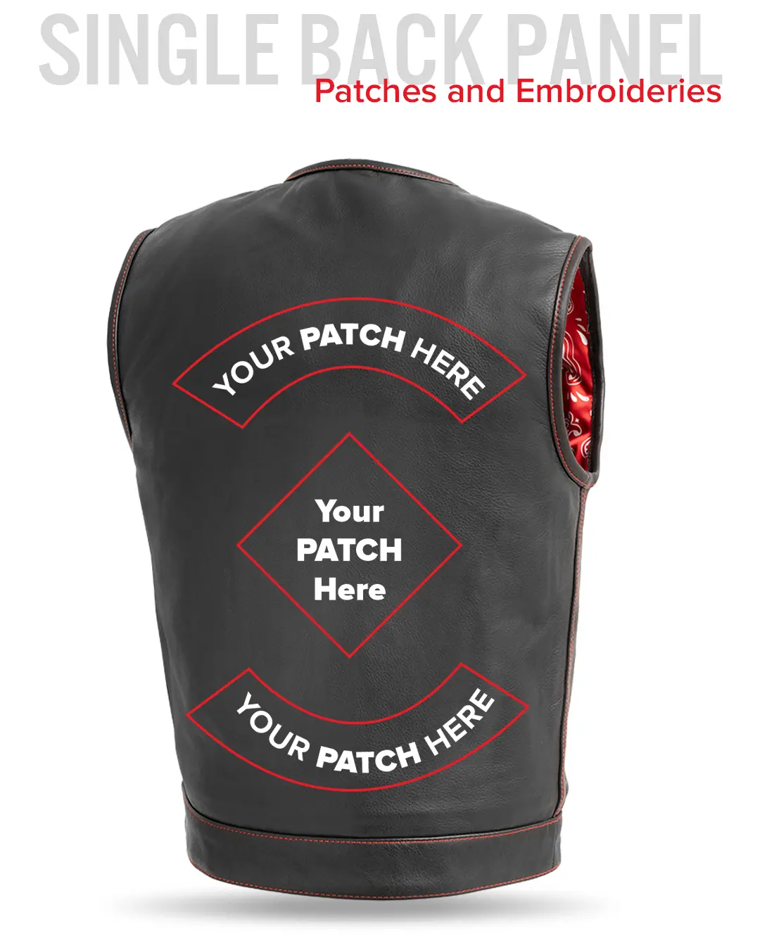 Bandit Men's Leather Motorcycle Vest