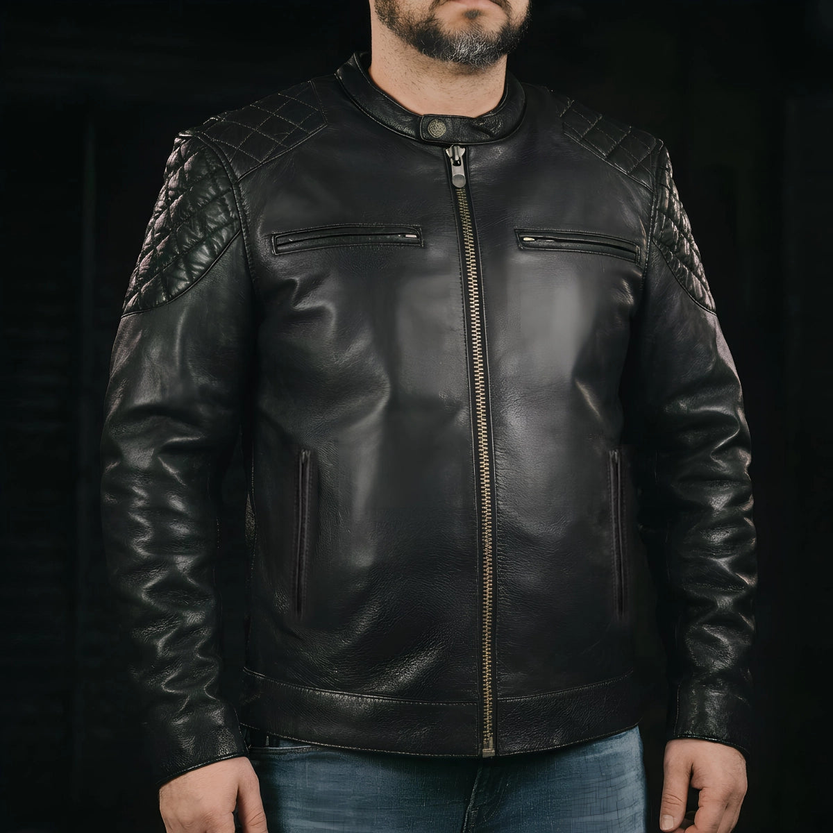 3348-grand-prix-men-s-leather-motorcycle-jacket-3.jpg Grand Prix - Men's Leather Motorcycle Jacket